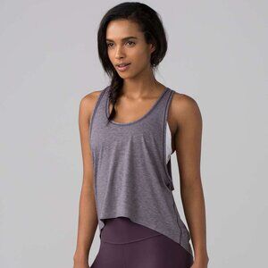 Lululemon Intended Tank (heathered black currant) heathered purple (size 10)